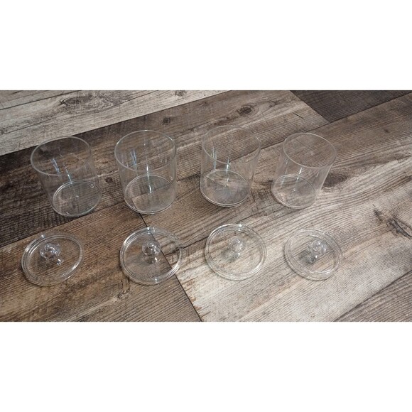 New! 4 PC Clear Plastic Bathroom Organizer Set - Picture 8 of 9